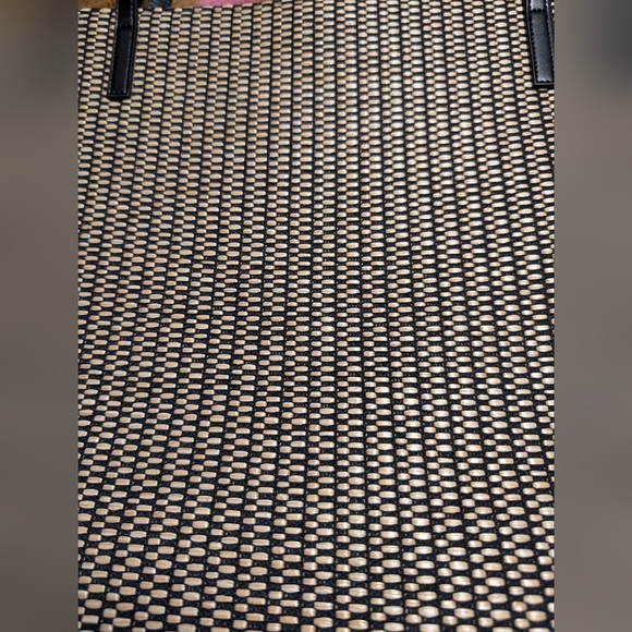 Black & Tan Woven Beach Tote - Picture 4 of 5